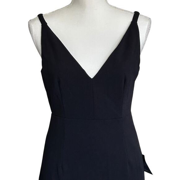 LULUS Melora Black Sleeveless V-neck Mermaid Maxi Dress-Size M - Picture 3 of 9